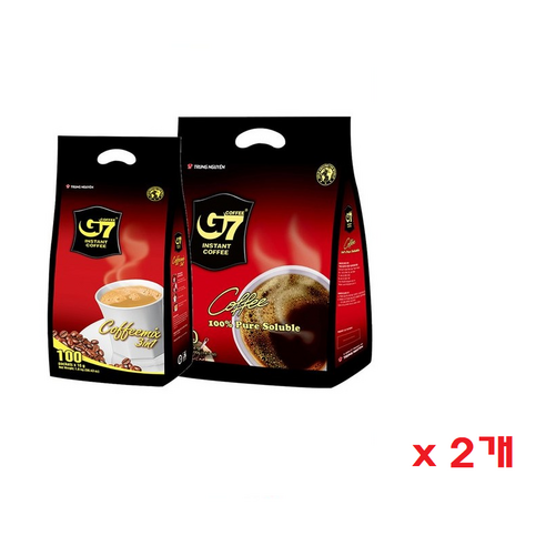 G7 블랙 커피 믹스 2g x 200p + G7 3in1 커피믹스 16g x 100p, 2세트, 2세트