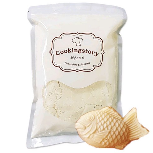 쿠킹스토리 붕어빵믹스는 편리한 봉지 포장과 달콤한 설탕 함량으로 다양한 붕어빵을 즐길 수 있습니다.