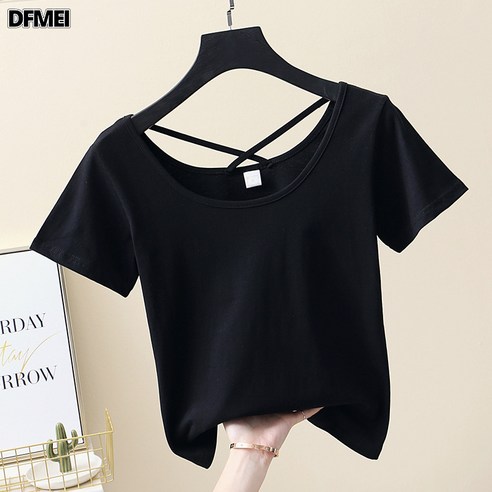 DFMEI 반팔 티셔츠 상의 ins