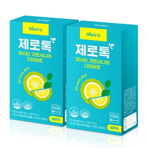 뉴트리커먼 오라뷰 제로톡 가르시니아 다이어트 콤부차 레몬 콤푸차, 2박스 EV1680