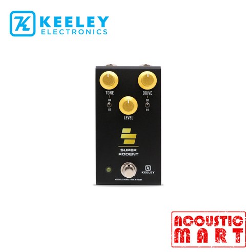 Keeley Super Rodent Overdrive and Distortion 킬리 슈퍼 로덴트 오버드라이브와 디스토션, 1개