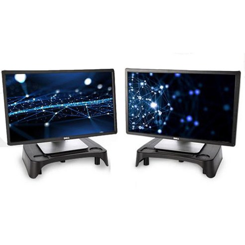 듀얼 모니터받침대 모니터선반 스탠드 2P 세트