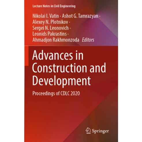 (영문도서) Advances in Construction and Development: Proceedings of CDLC 2020 Paperback, Springer, English, 9789811665950