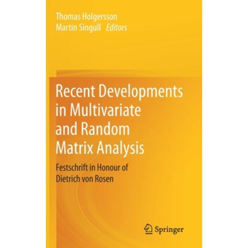 Recent Developments in Multivariate and Random Matrix Analysis: Festschrift in Honour of Dietrich Vo... Hardcover, Springer