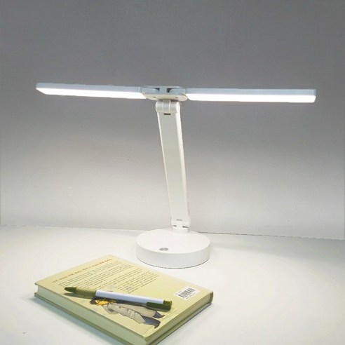 유무선겸용 블루라이트차단 USB LED스탠드 학생 시력보호 와이드 학습용 책상 공부 스탠드, 듀얼LED스탠드