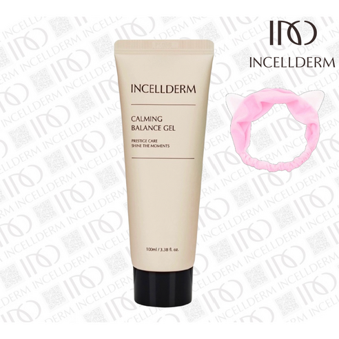 [정품 QR_내일도착 보장] 인셀덤 카밍밸런스젤 100ml + 세안밴드 원빈화장품 INCELLDERM, 1개