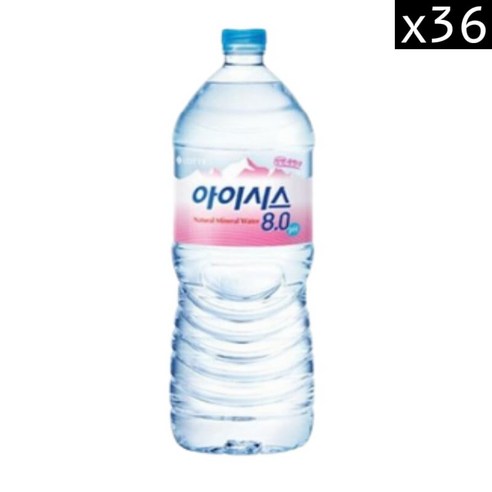 아이시스 8.0 생수, 36개, 2L