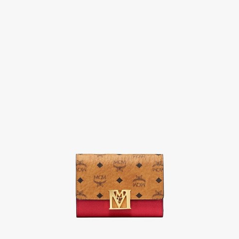MCM 메나 비세토스 레더 블록 3단 지갑 MYSAALM01RU