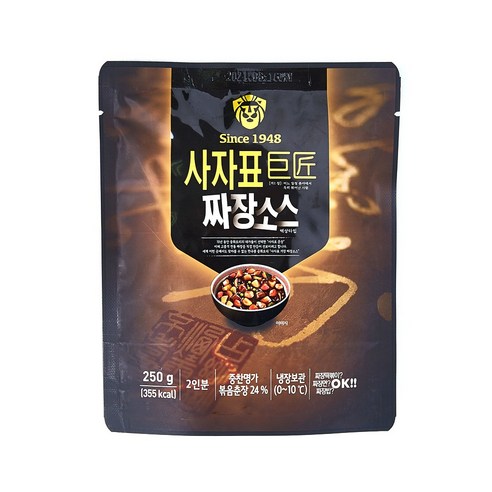 [선착순특가] 오리지날 사자표 거장 짜장소스 8개 / 소비기한 임박, 250g