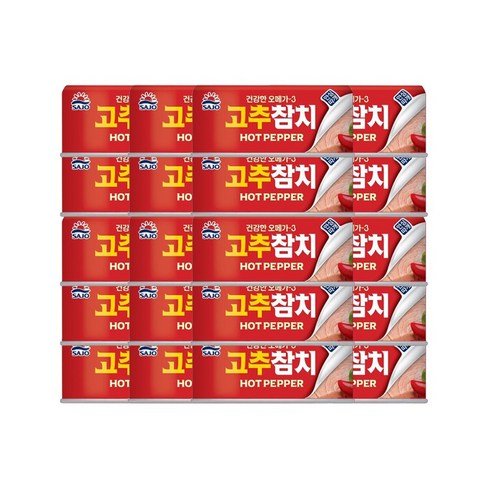 <올따옴> 사조해표 고추 참치 안심따개 150g 20입, 20개