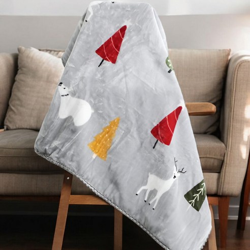 포근한 행복을 선물하는 토로스 크리스마스 극세사 밍크담요 toross