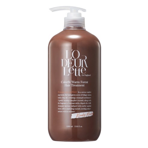 로더렛 컬러 핏 웜 포레스트 헤어 트리트먼트 1000ml, 1개, 1L