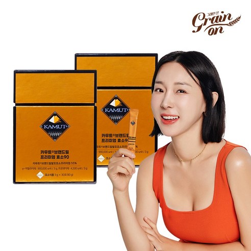 그레인온 카무트 브랜드밀 프리미엄 효소90 2개월분 (3g x 60포), 90g