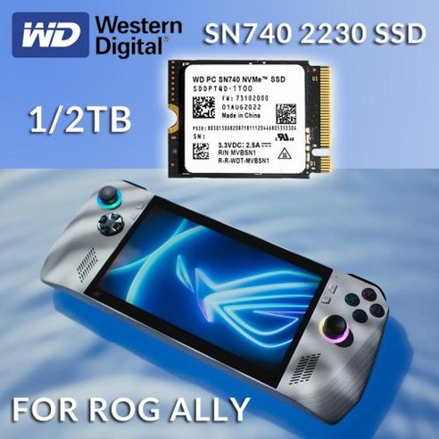 웨스턴 디지털 WD 2230 로그 앨리 스팀 데크 노트북 태블릿 GPD 서피스용 1TB 2TB SSD SN740 NVMe PCIe 40X4 읽기 5150 MBs M2, 없음, 1) SN7401TB 2230ssd2tb Best Top5