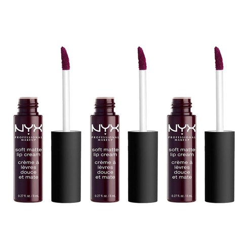 엔와이엑스 소프트 매트 립 크림 8ml, Transylvania, 3개
