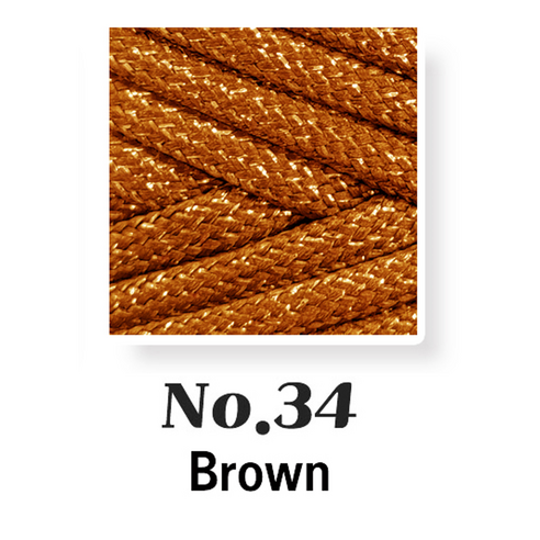 5.0mm 100yard 실버 글로시 대용량 촘촘 우동실 청키스트링 소프트 폴리에스터 우동끈 가벼운실 타래발송, 1개, No.34