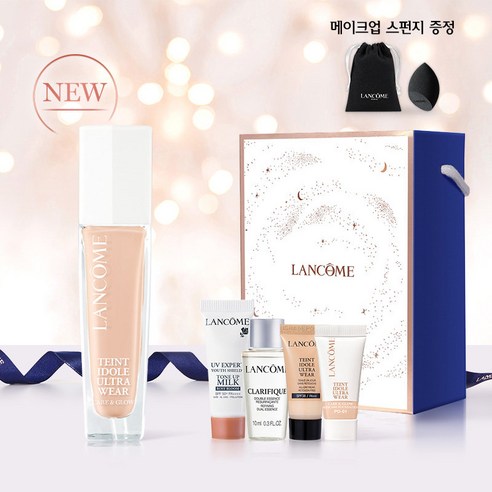 NEW 뗑 이돌 케어 앤 글로우 파운데이션 30ml 세트 (+4종 키트 ), P-01