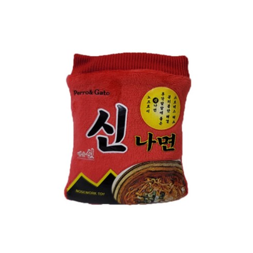 디그니티독 반려동물 노즈워크 훈련 간식토이 바스락 라면 장난감, 신나면 1개입
