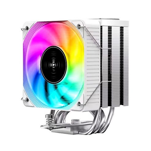 JIUSHARK JF100RS Crystal ARGB 화이트 CPU공랭쿨러, 1개