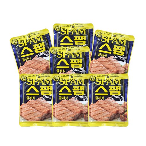 <올따옴> 스팸 싱글 80g 7개, 1개