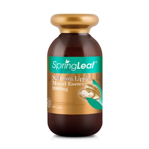 스프링리프 뉴질랜드 초록입홍합 2000mg 200캡슐 3팩 SpringLeaf Green Lipped Mussel Essence 2000mg, 200정, 3개 스프링리프 뉴질랜드 초록입홍합 2000mg 200캡슐 3팩 SpringLeaf Green Lipped Mussel Essence 2000mg, 200정, 3개