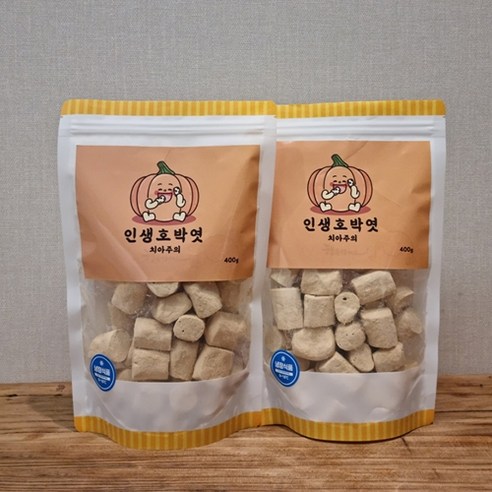 인생호박엿 수제 콩가루 호박엿 전통 간식 400g, 2개
