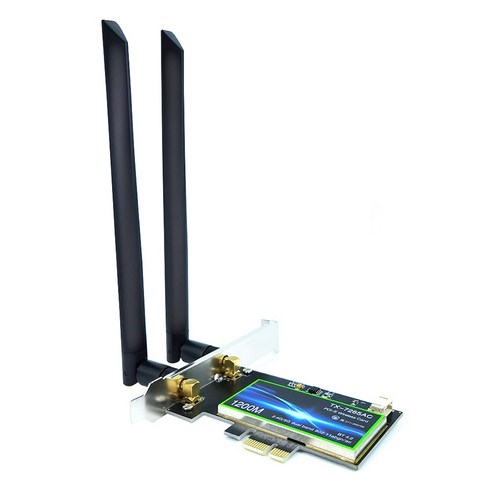 듀얼 밴드 2.4G / 5GHz 인텔 7265AC PCI-E 802.11ac 867Mbps WiFi 블루투스 4.0 PCIe 카드 무선 PC 어댑터, 보여진 바와 같이, 하나