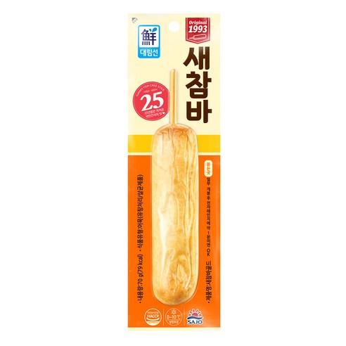 사조 대림 튀긴 새참바 70g x 5개 / 핫바 어묵바