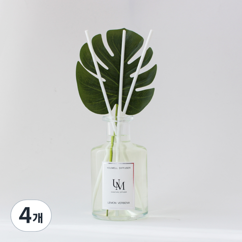 유멜 시그니처 디퓨저 200ml, 레몬버베나, 4개