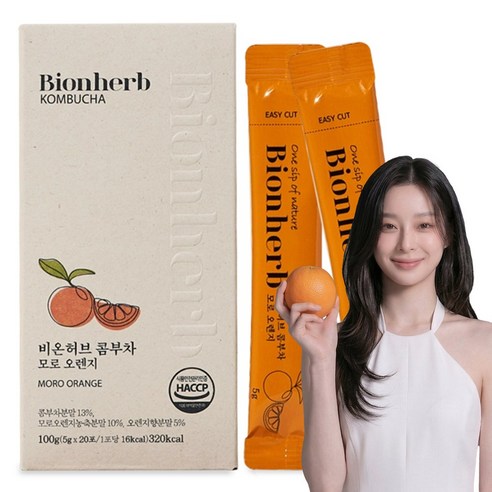 당0g 맛있는 콤부차 모로오렌지 19종 유산균 비타민C 비온허브