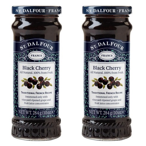 샹달프 디럭스 스프레드 블랙 체리, 블랙 체리(Black Cherry), 284g, 2개