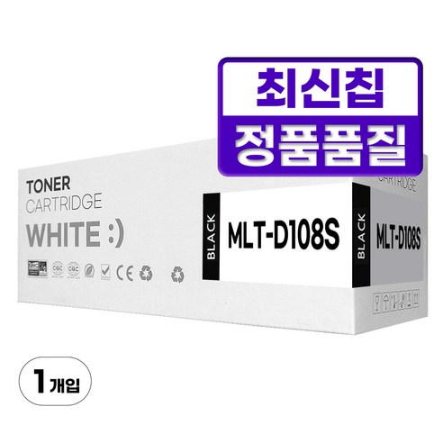 삼성 MLT-D108S 호환 재생 디디토너, 1개, 검정