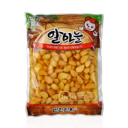 [반찬단지] 알마늘 1kg 마늘장아찌 밑반찬, 2개, 상세설명 참조