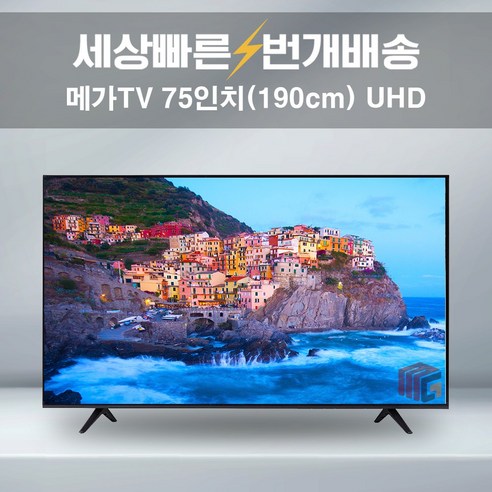 메가TV 75인치 4K UHD 중소기업TV 대형 BD-75UHD 수도권 스탠드 설치비포함, 04_지방권벽걸이_방문설치