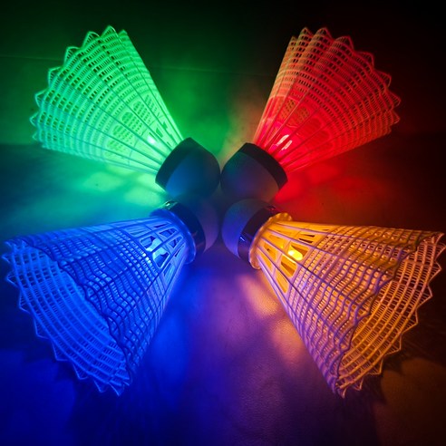 스타스포츠 셔틀콕 DB-160, 화이트, 12개입, 2개 11 LED 야광 셔틀콕 배드민턴공 배드민턴콕, 선택1) LED 플라스틱 셔틀콕 4개입, 1개, 1개