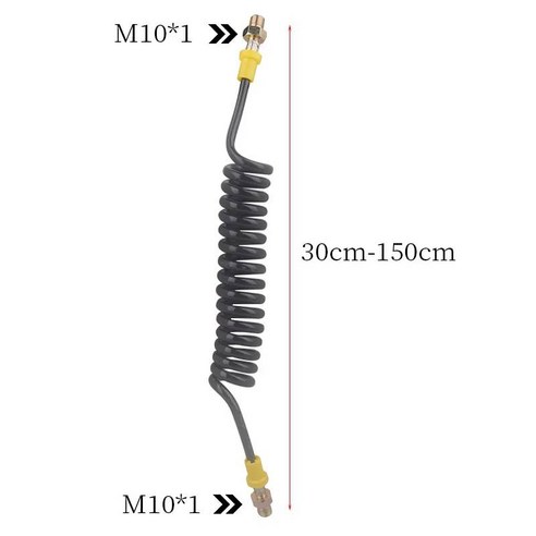 HPA 고압 테스트 호스 가스 실린더 리필 필링 에어 부품 PCP 에어탱크 소프트 액세서리 150cm DN3 M10 * 1 630BAR, [01] Test Hose