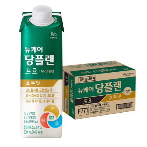 대상 뉴케어 당플랜 프로 230ML x24팩호두맛, 24개