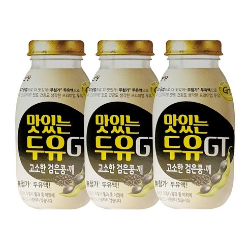 남양유업 맛있는 두유 GT 고소한 검은콩깨 병, 200ml, 30개