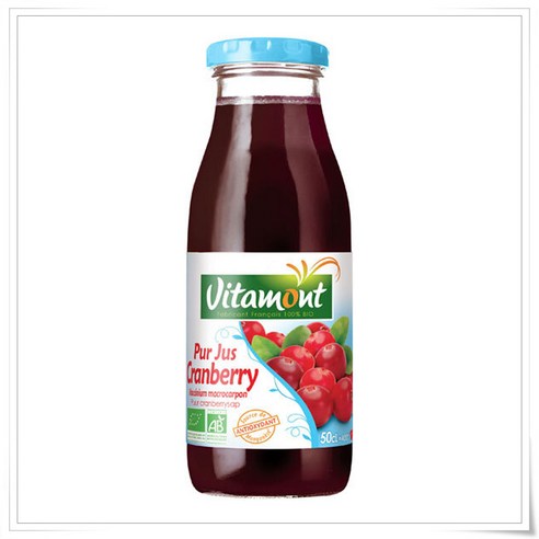 VITAMONT Pure cranberry juice 비타몽트 퓨어 크랜베리 주스 500ml 4개