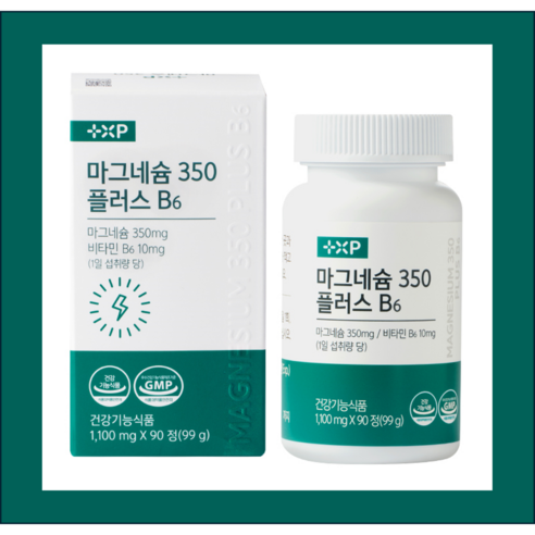 글루콘산 함유 마그네슘 고용량 350 플러스, 1개, 90정