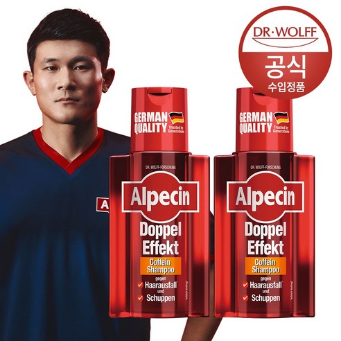 알페신 더블 이펙트 카페인 샴푸, 200ml, 4개