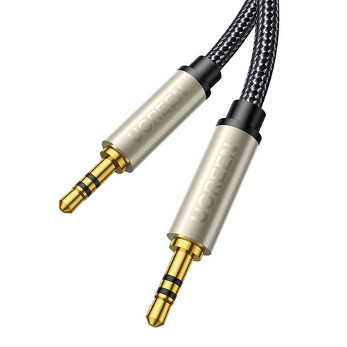 유그린 은도금코어 3.5mm 스테레오 TRS AUX 케이블, 10m, 1개, AV125