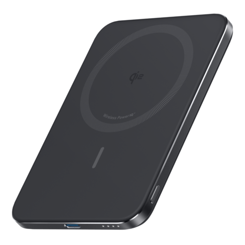 앤커 맥고 나노 파워뱅크 5000mAh 20W 슬림형 무선충전 보조배터리, 블랙, A1665