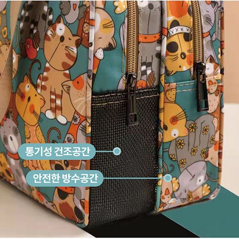 고양이를 위한 편안하고 다목적적인 킴스브로 메쉬 고양이 물빠지는 목욕가방