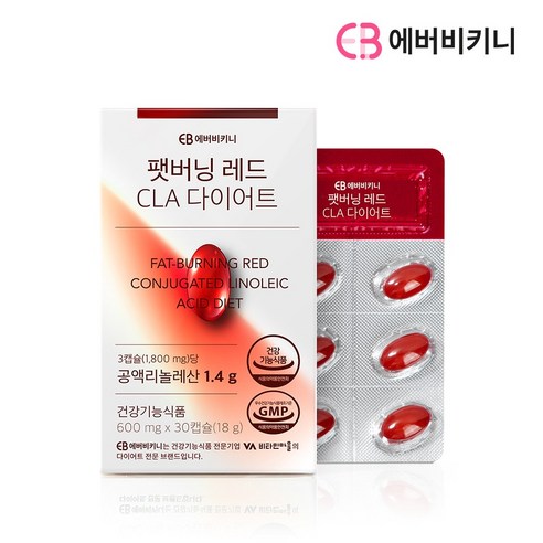 에버비키니 팻버닝 레드 CLA 다이어트, 30정, 1개