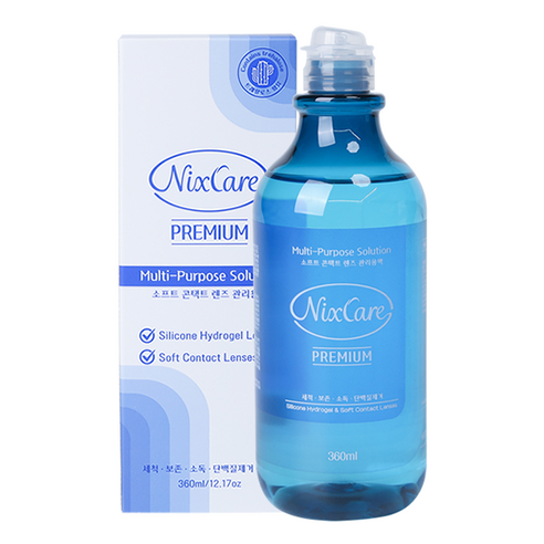 닉스케어 프리미엄 소프트 콘택트렌즈 관리용액, 2개, 360ml