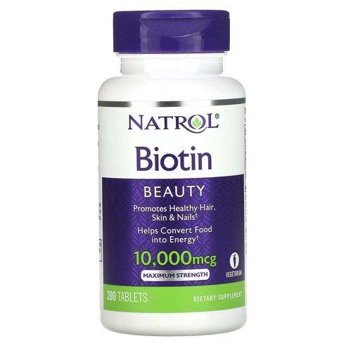 네트롤 비오틴 biotin 최대 강도 10000mcg, 1개, 200정 나트롤비오틴10000 Best Top5