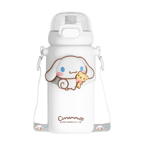 크로스 보더 원터치 텀블러 460ml, 화이트