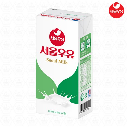 서울우유 멸균 흰우유, 1L, 3팩