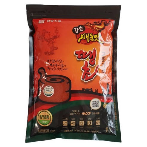 청양식품 강한매운맛 땡초고춧가루 양념용 1kg, 1개